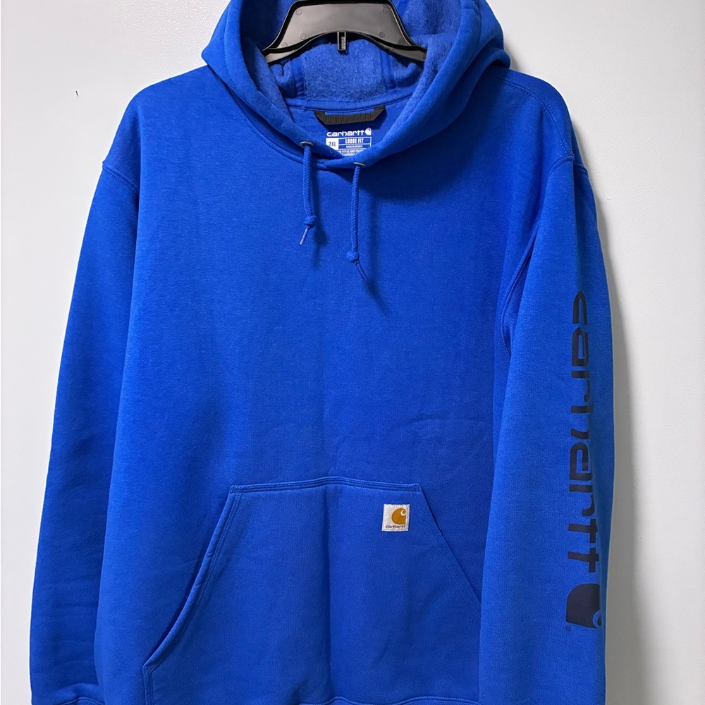 Carhartt Men's Beacon Blue Hoodie NWOT 2XL
